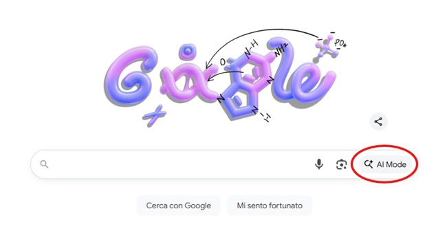 Attivare AI Mode da app Google